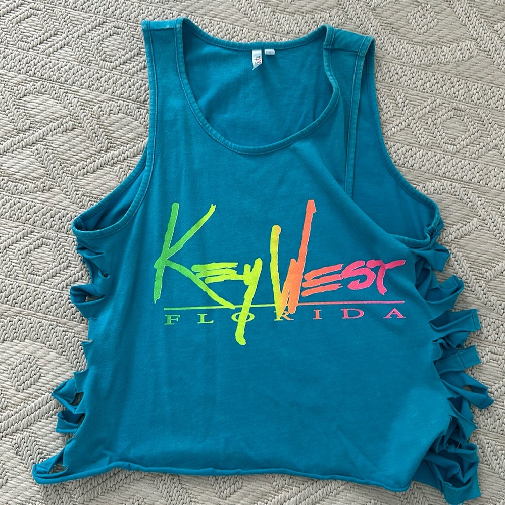 80s/90s style cropped tank - Key West